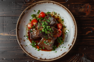 AI food photo of meat . Food photography